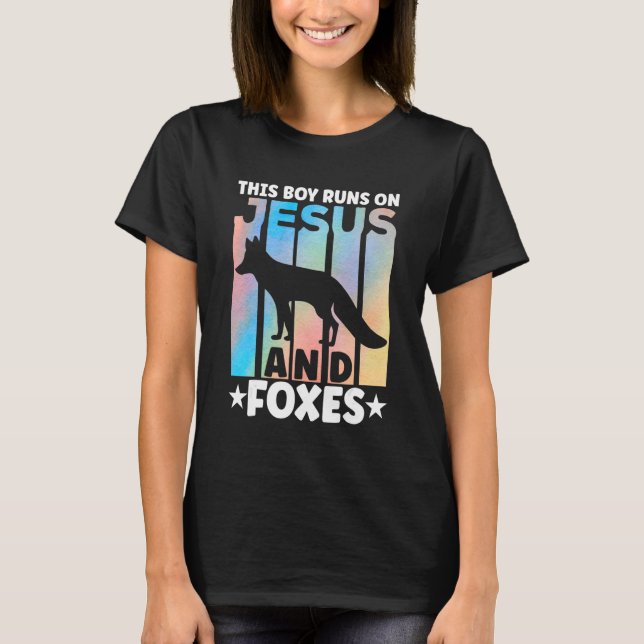 Camiseta Fox Outfit for Foxes Lovers Apparel for Boys (Anverso)