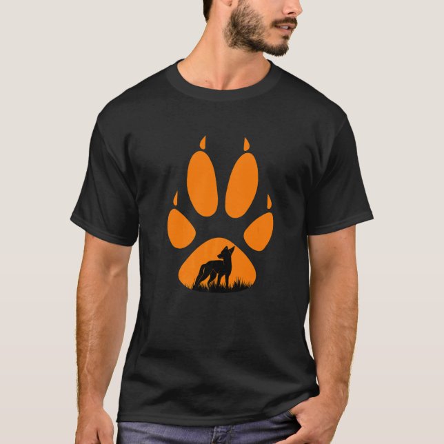 Camiseta Fox paw fox hunting hunt hunter  2 (Anverso)