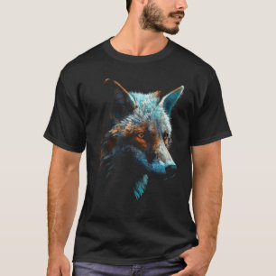 Camiseta Fox Portrait Animal Art - Artwork Fox