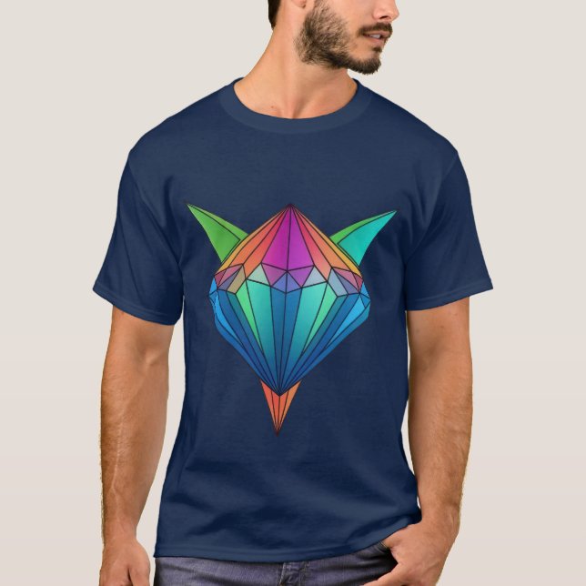 Camiseta Fox primática: espectro geométrico (Anverso)