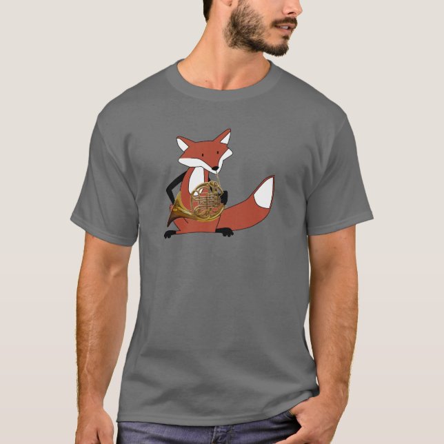 Camiseta Fox que juega la trompa (Anverso)