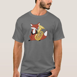 Camiseta Fox que juega la tuba