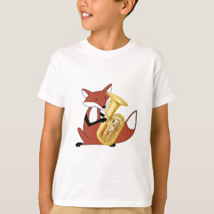 Camiseta Fox que juega la tuba
