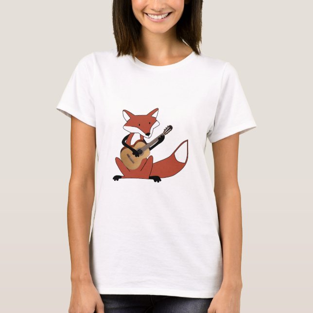 Camiseta Fox que toca la guitarra (Anverso)