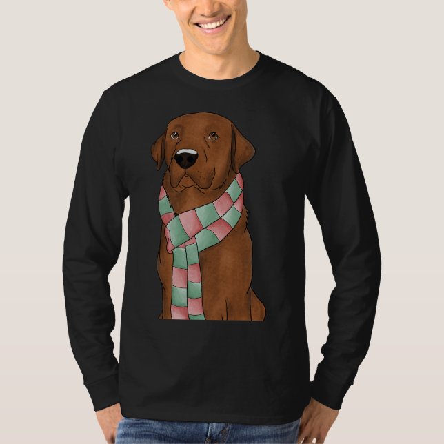 Camiseta Fox Red Lab Con Navidades Scarf Fked (Anverso)