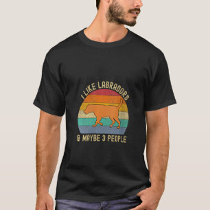 Camiseta Fox Red Lab Mom Dad I Like Labraders y quizás 3 P