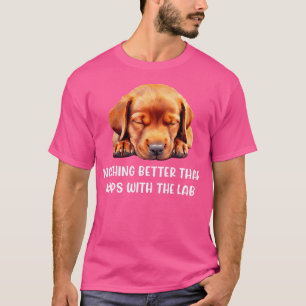 Camiseta Fox Red Lab Mom Dad Napping Labrador