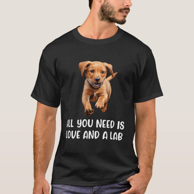 Camiseta Fox Red Lab Todo Lo Que Necesitas Labrador Recuper (Anverso)