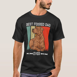 Camiseta Fox Red Labrador Recuperador El Mejor Papá Foxado 