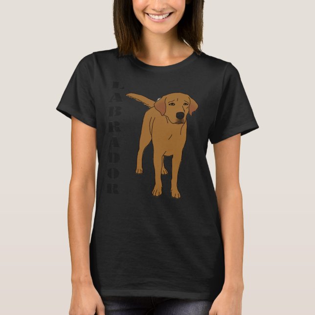 Camiseta Fox Red Labrador Retriever (Anverso)