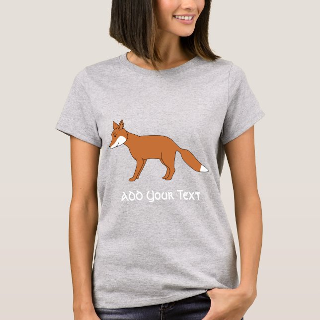 Camiseta Fox roja. (Anverso)