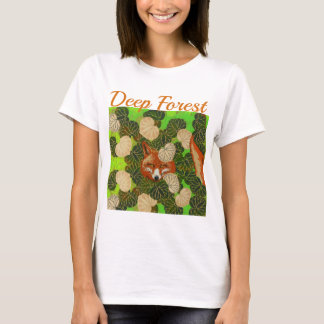 CAMISETA FOX ROJA ENTRE LAS HOJAS VERDES Y LA FUGA
