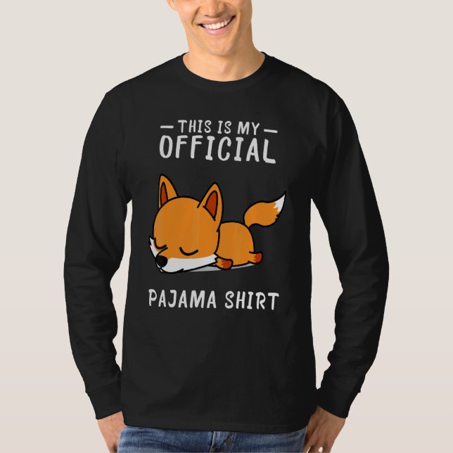 Camiseta Fox Sleep Pajamas Pajama Sleepover (Anverso)