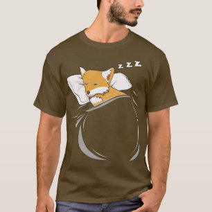 Camiseta Fox Sleeping Animal Nap Napping Slumber
