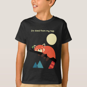 Camiseta Fox somnolienta — Diseño de tiempo Nap Cuto