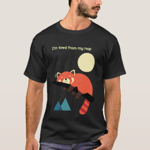 Camiseta Fox somnolienta — Diseño de tiempo Nap Cuto