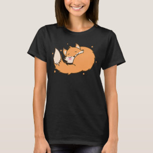 Camiseta Fox soñando con el medio ambiente animal rojo Fox