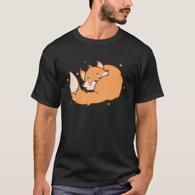 Camiseta Fox soñando con el medio ambiente animal rojo Fox (Anverso)
