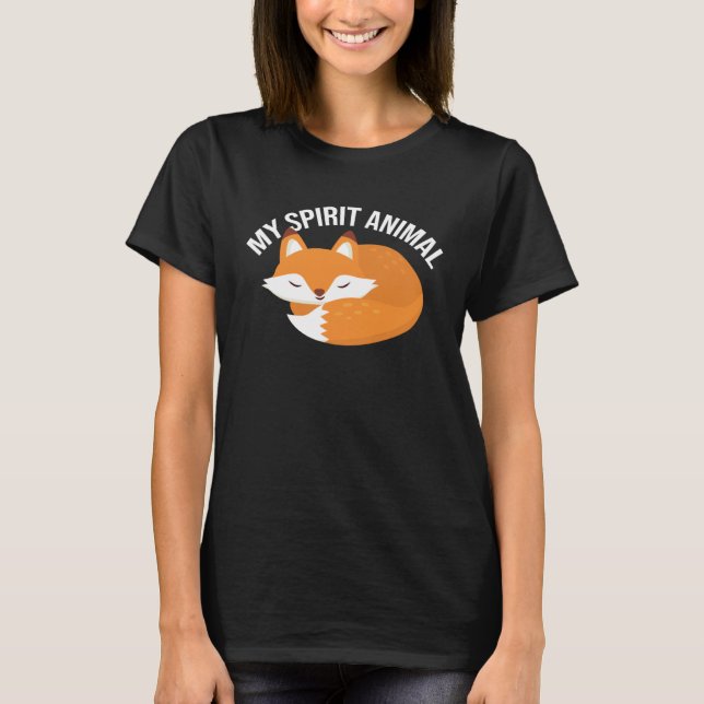 Camiseta Fox Spirit Animal Fox Wild Animal (Anverso)
