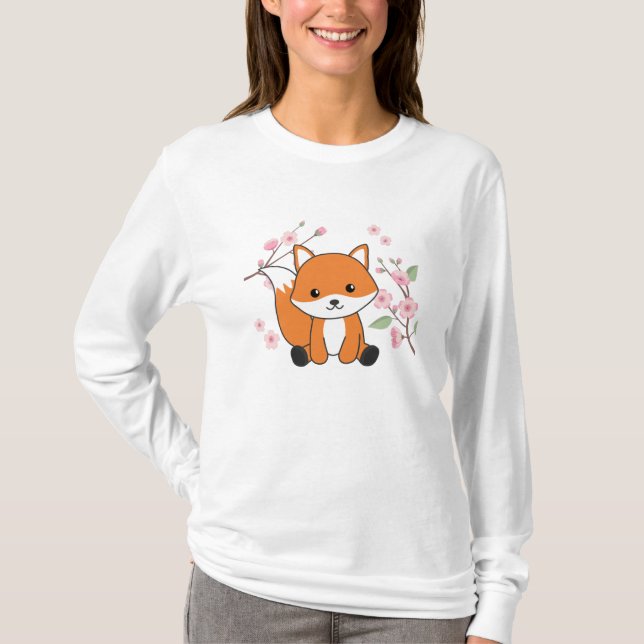 Camiseta Fox Sweet Animals For Kawaii Foxes (Anverso)