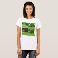 Fox Terrier, Collage de fotos, Ladies_White_T-shir
