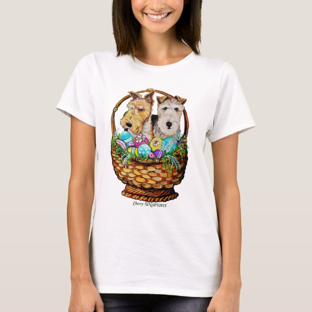 Camiseta Fox terrier de Pascua (Anverso)