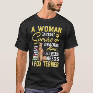 Camiseta Fox Terrier Lady Cute Doberman Mom Bookworm Dog
