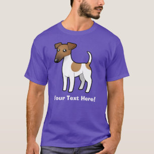 Camiseta Fox terrier liso del dibujo animado