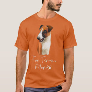 Camiseta Fox Terrier Mom Cute Puppy Perder Fox Terrier D