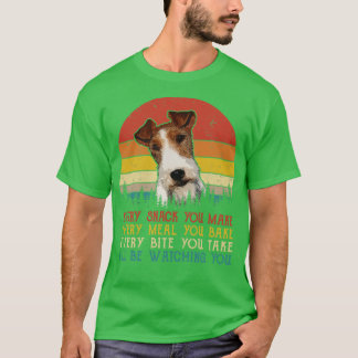Camiseta Fox Terrier Retro Cada Snack Que Se Hace Cada Comi