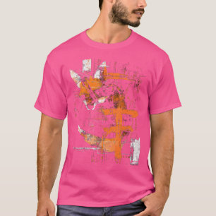 Camiseta Fox Textos Resumen Arte Geométrico Animal Fox