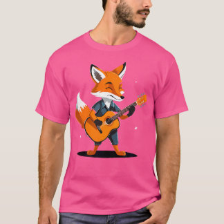 Camiseta Fox tocando guitarrista acústico Fox