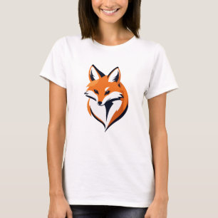 Camiseta Fox Vector Art Animal Moderno Ciudad Urbana Gráfic