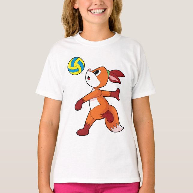 Camiseta Fox Volleyball player Volleyball Sports (Anverso)