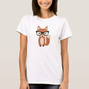 Camiseta Fox w/Glasses del bebé del inconformista