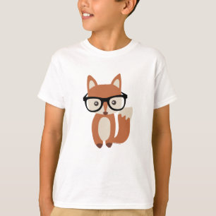 Camiseta Fox w/Glasses del bebé del inconformista