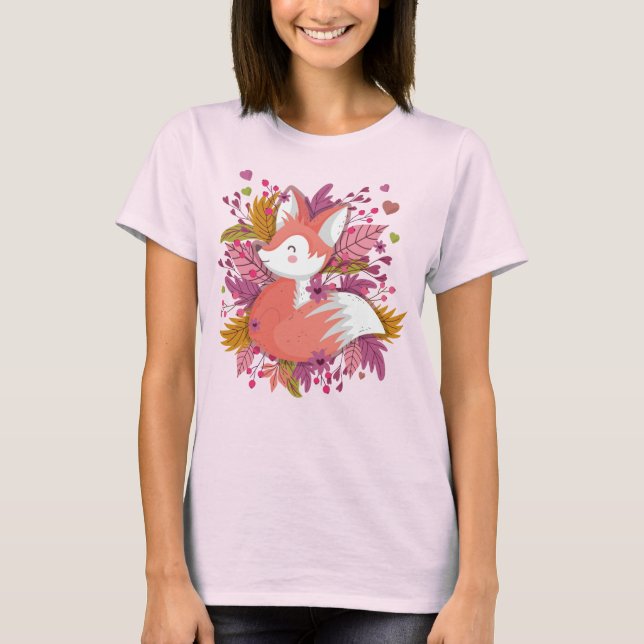 Camiseta Fox y Berries otoñales (Anverso)