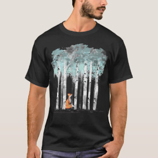 Camiseta Fox Y Birchs Watercolor Green