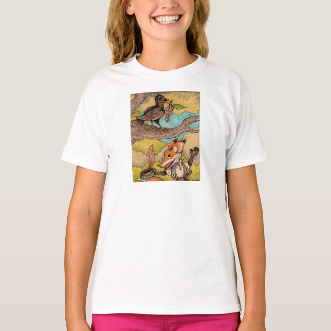 Camiseta Fox y cuervo (Anverso)