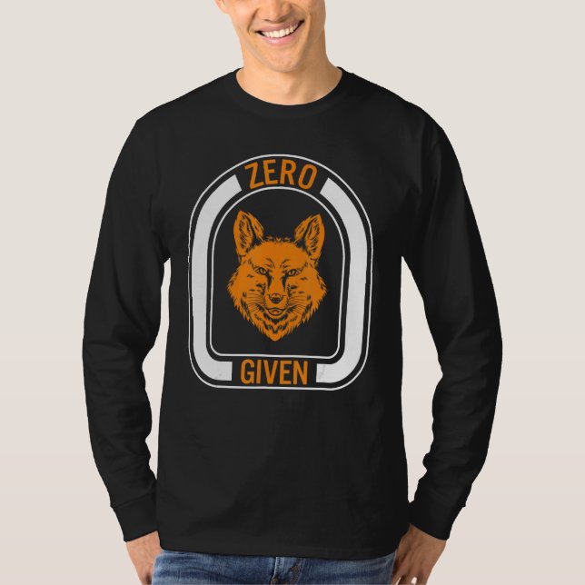 Camiseta Fox Zero Fox Given Tee Animal Mammal  Nature Wildl (Anverso)