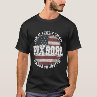 Camiseta Foxboro Massachusetts American Flag