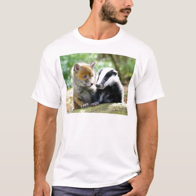 Camiseta Foxcub y Badger Cute! (Anverso)