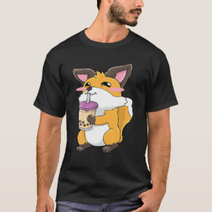 Camiseta Foxes Boba Bubble Tea Anime Kawaii Cute Gift
