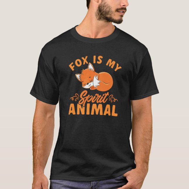 Camiseta Foxes Cute Kids Boys Girls Fox Is My Spirit Animal (Anverso)