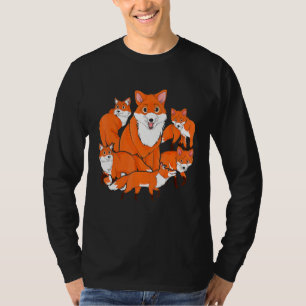 Camiseta Foxes Family Forest Animal Wildlife Fox