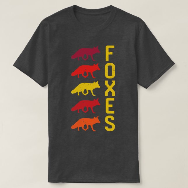 Camiseta Foxes Vintage (Diseño del anverso)