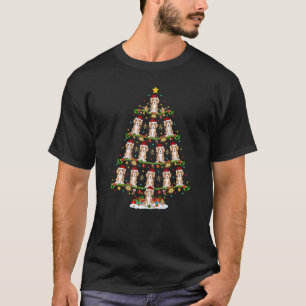 Camiseta Foxhound Dog Xmas Santa Foxhound Christmas Tree