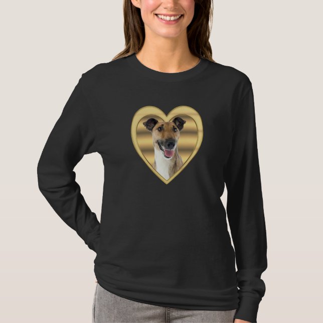 Camiseta Foxterrier  Dog Heart   Glatthaar  Fox Terrier (Anverso)