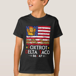 Camiseta Foxtrot Delta Taco 8647 Vamos Taco Us Bandera We T