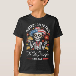 Camiseta Foxtrot Delta Taco We the People Funny Patriotic S
